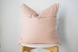 Brown Tribal Hemp Hand Woven Natural Dye Color Hmong Lumbar Pillow Cover - thumbnail 1
