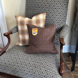 Wool Tweed Delaware State Pillow, Recycled, Handmade, Eco Friendly D??cor - thumbnail 4