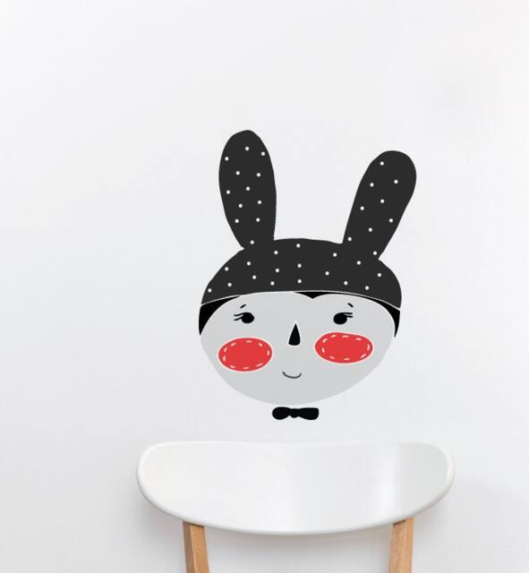 Amigo Rabbit Wall Sticker Decal - Nursery Stickers, Animal Decals, Home Decor, Baby Room, Art, Girl, Boy