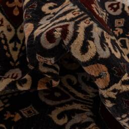 6x9 Rug Handmade Wool Ikat Design Carpet #2361 - 180x275 cms - thumbnail 4