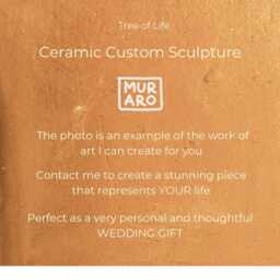 Custom Tree Of Life Candelabra - Handmade Ceramic Wedding Gift - thumbnail 2