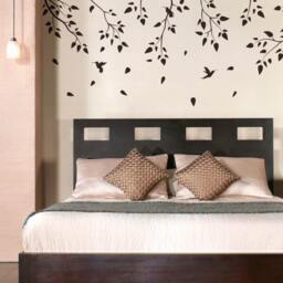 Vinyl Art Tree Branch With Birds Birch Tree Wall Decal Wall Sticker Decals Home Decor By Decalisland - Sd 005 - thumbnail 2