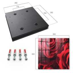 Red Roses Wall Mounted Key Cabinet, Box For Wall, Classic Flowers & Plants, Lovers Of Classics Elegance - thumbnail 4