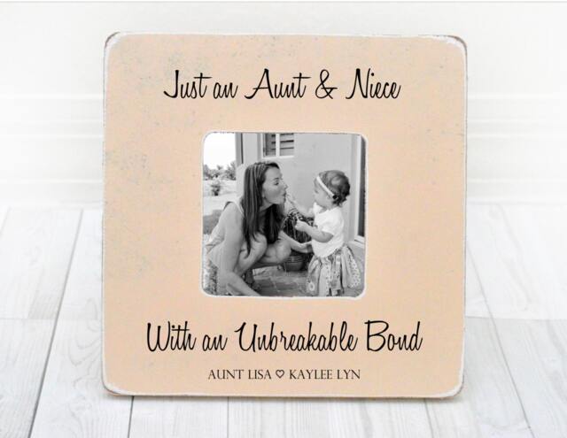Personalized Aunt Picture Frame - Gift For Auntie, Mother's Day, Aunt Niece Frame, Gift Aunt - image 1