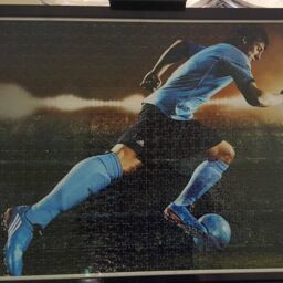 Lionel Messi in Action 1000Pc Puzzle Wall Art, Professionally Custom Framed - thumbnail 3