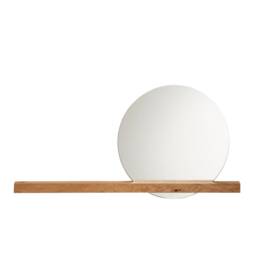 Wall Mirror Made Of Oak With Practical Shelf - thumbnail 4