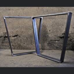 Handmade Reverse Trapezium Steel Table Legs Industrial Dining, Desk, Bar - thumbnail 3