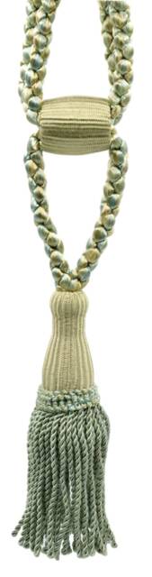 "D??copro Curtain & Drapery Tassel Tieback, Adjustable Cord Length, Length 5 1/2"", Spread 24" - image 1