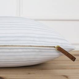 Blue & White Outdoor Pillow Cover - Watercolor Throw Accent Patio Sterling - thumbnail 3