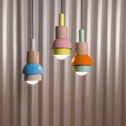 Colorful Macaron Pendant Light Handmade Metal Chandelier - thumbnail 2
