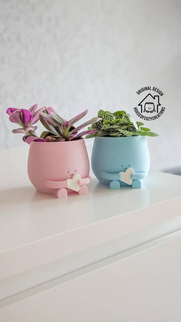 Adorable Baby Shower Gift Planter Pot First Birthday Gender Reveal Party Baby Plant Pot Cute Decoration Indoor Planter - image 1