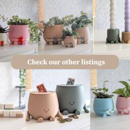 Adorable Baby Shower Gift Planter Pot First Birthday Gender Reveal Party Baby Plant Pot Cute Decoration Indoor Planter - thumbnail 4