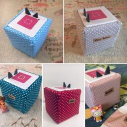 Dots Toniebox Cover/Protective Cover With Name in Old Pink/Red/Petrol/Grey/Pink/Pink White Dots - thumbnail 1