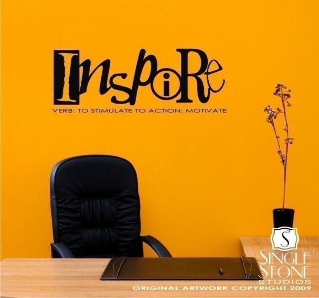 Wall Decals Quote Inspire Definition - Vinyl Text Stickers Art Custom Home Decor - image 1