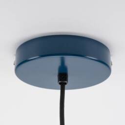 Elvin Ceiling Pendant Hanging Light Navy Blue Kitchen Island Fixture Disc Lamp Shade - thumbnail 3