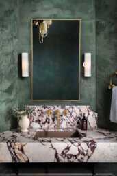 Rectangular Brass Mirror Handmade Bathroom Vanity Wall Decor Mirror