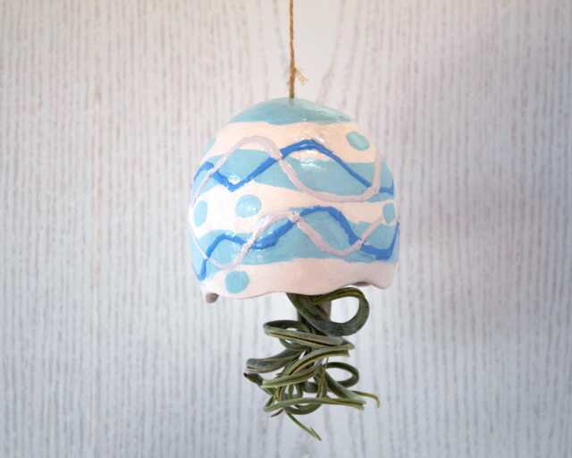 Handmade Ceramic Hanger Planter, Air Plant Pot Cover Boho Decor, Lover Gift - image 1