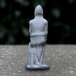 Stone Medieval Soldier Statue Concrete Warrior Sculpture Outdoor Guardian Ornament Guardian Knight Decoration Soldier Lover Gift - thumbnail 4