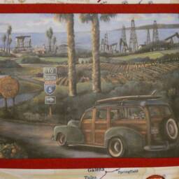 Cushion Cover, Get Your Kicks On Route 66, America, World Traveler - thumbnail 3