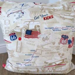 Cushion Cover, Get Your Kicks On Route 66, America, World Traveler - thumbnail 2