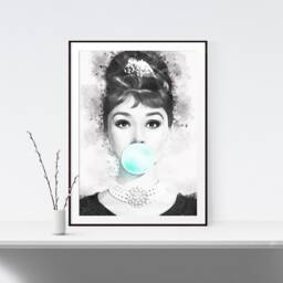 Fashion Wall Art, Posters Set, Set Of 3 Prints, Beauty, Makeup Watercolour Glamour Quote Girls Bedroom 207 - thumbnail 2