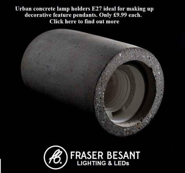 Concrete E27 Pendant Lampholder - image 1