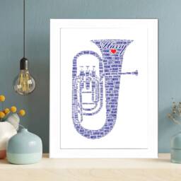 Personalized Brass Instrument Word Art Print - Digital Download - thumbnail 2