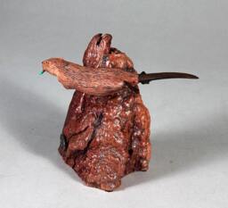 Beaver Sculpture Decor By John Perry 6In Tall Sculpture On Burlwood Base - thumbnail 1