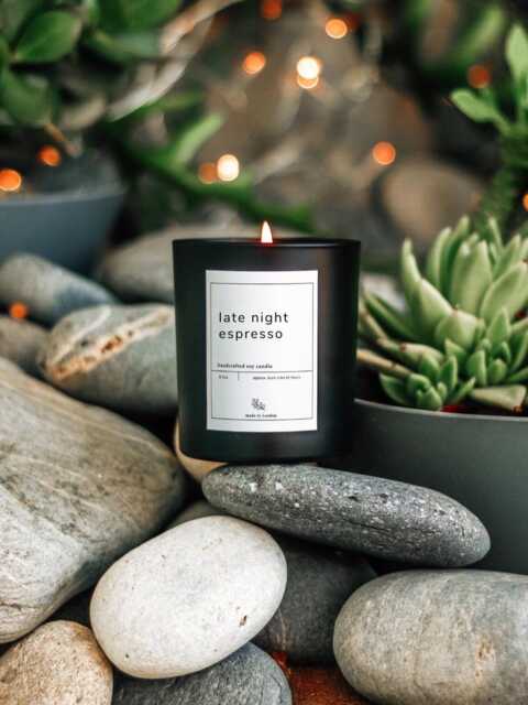 Late Night Espresso Soy Candle Coffee Scented Espresso Martini Gift For Her Lover Barista Bartender - image 1