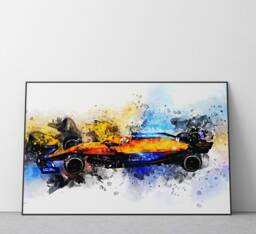 Mclaren F1 Car Poster Formula One Racing Art Print Ref #200