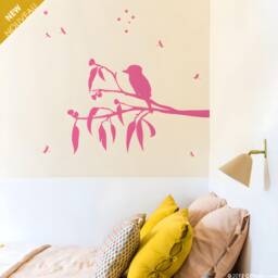 Kookaburra Bird Wall Decal Tree Branch, Dragonflies, Southern Cross Stars