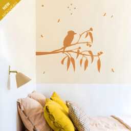 Kookaburra Bird Wall Decal Tree Branch, Dragonflies, Southern Cross Stars - thumbnail 3