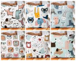Children's Pillow Case With Animal Model/Fun Figures Throw Cushions Cover/Kids Cute Friends/Cheerful Baby Sleeping Pillowcase