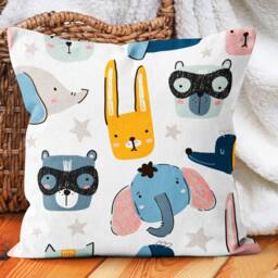 Children's Pillow Case With Animal Model/Fun Figures Throw Cushions Cover/Kids Cute Friends/Cheerful Baby Sleeping Pillowcase - thumbnail 3