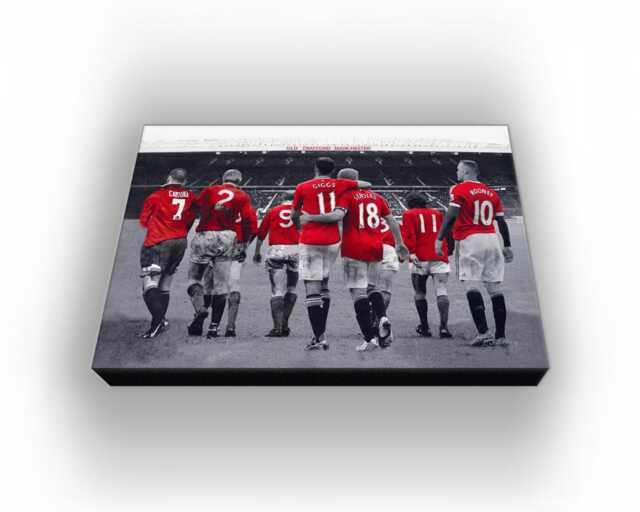 Manchester United, Legends, Wall Canvas, Picture, Print, Art, 64cm X 42cm - image 1