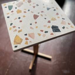 Real Terrazzo End Table - Wild & Birch Plywood Side Modern Occasional Square Post Sofa - thumbnail 4