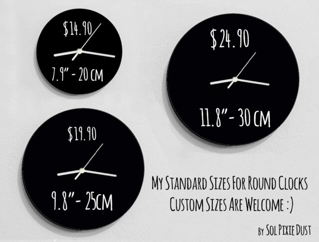 Mermaid Wall Clock - Sea Life Kids Nursery Room, Teens Baby Room - image 1