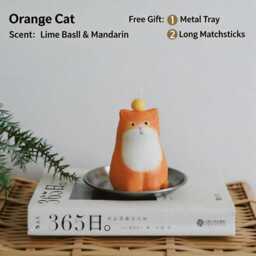 Cat Candle Minimalist Home Decor, Lover Gift - thumbnail 4