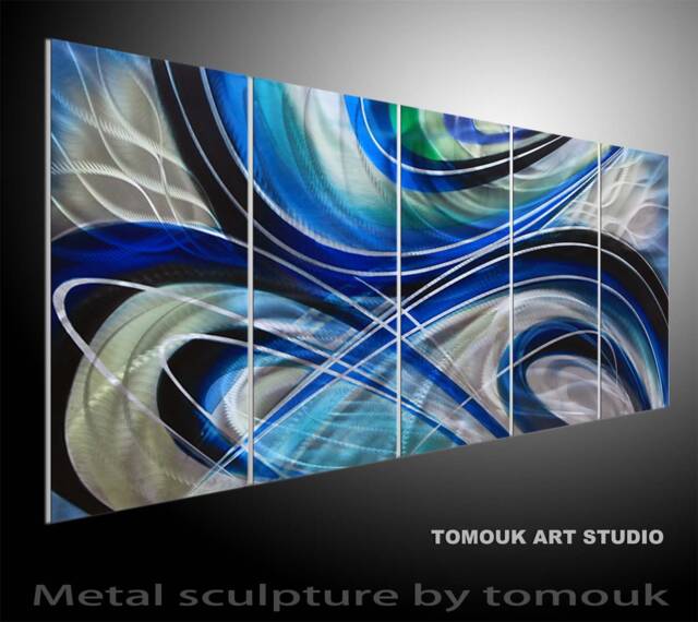 Abstract Metal Wall Art Sculpture - Contemporary Aluminum Decor - image 1