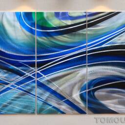Abstract Metal Wall Art Sculpture - Contemporary Aluminum Decor - thumbnail 3