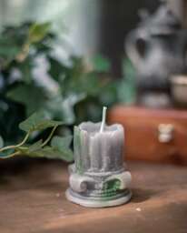 Column Candle - Greek Gruins Abandoned Palace Candle Caryatids Party Favors - thumbnail 1