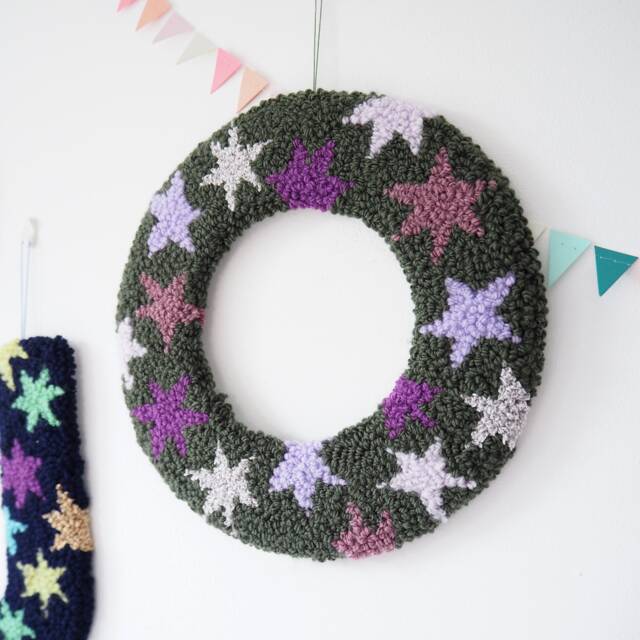 Green Custom Letter Star Wall Hanging - image 1