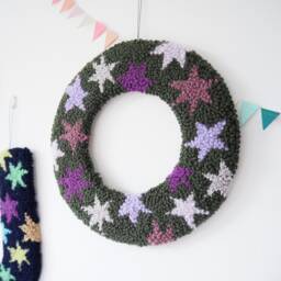 Green Custom Letter Star Wall Hanging - thumbnail 1
