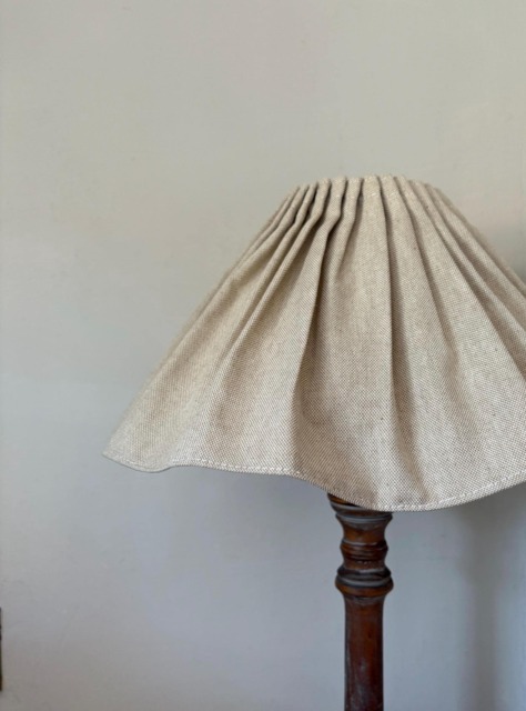 Linen & Cotton Loose Ruffle Lampshade - image 1