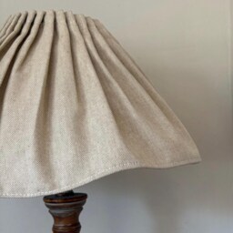 Linen & Cotton Loose Ruffle Lampshade - thumbnail 2