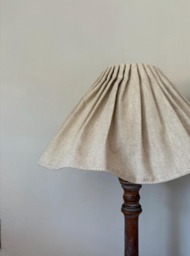 Linen & Cotton Loose Ruffle Lampshade - thumbnail 1