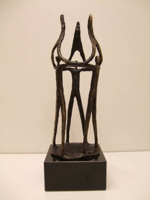 Bronze Statues Height 17 cm. Personalising & Sends Gratuis
