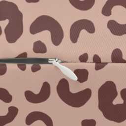 Lumbar Pillow, Leopard Print, Sable Red Blush Pink, Safari Jungle Decor, Animal Modern Bold, Boho Accent Cushion, Cheetah Print 20x14 - thumbnail 3