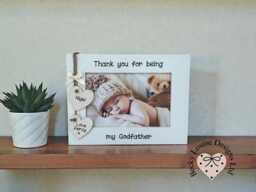 Thank You For Being My Godfather Personalised Photo Frame Gift - thumbnail 1