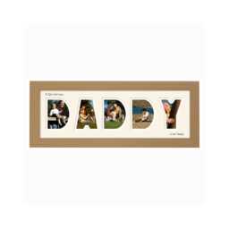 Daddy Photo Frame A Girls First Love Is Her Word Name Special Gift Father's Day 574A By Photos in A Word - thumbnail 1